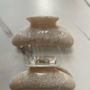 Bride/Mrs Hair Claw Clip Set of 2